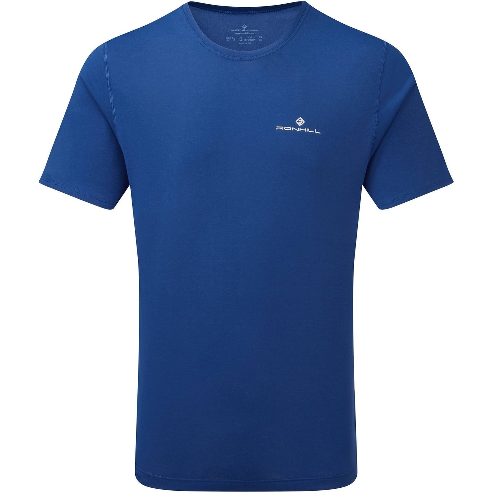 Футболка Ronhill Core Herren Lauftop blau kurzarm leicht atmungsaktiv