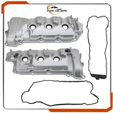 2PCS Right&Left Aluminum Valve Cover for Chevy Malibu Equinox Enclave G6 G8 3.6L