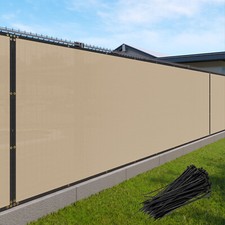 1ft Tall Privacy Fence Screen Garden Yard Patio Windscreen Mesh Shade Cover Sand