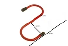 Red Plastic Coated Steel Kitchen Hanger Rack Utility S Hooks With Pack Size 200