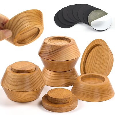 Bed Risers, Furniture Risers (Set of 8-Height 1'') Can be Adjusted to 2'' 3''o...