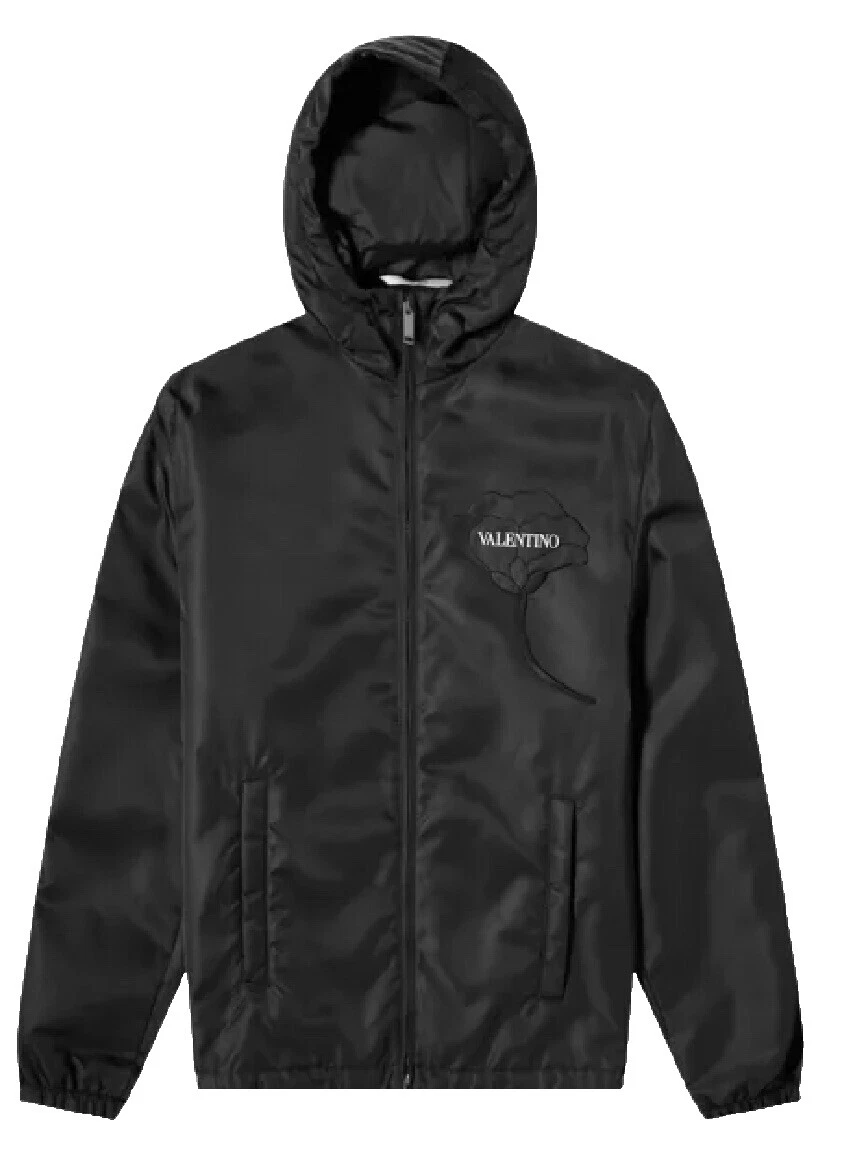 Valentino Negro abrigos, chaquetas y chalecos para hombres