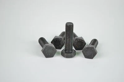 UK FASTENER SHOP LTD M10 x 20 mm Hex Head Fully Threaded Bolt Set Screw Black Steel Grade 10.9
