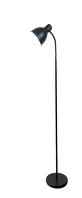 BURAKH Floor Lamp Metal Standing Adjustable Neck Heavy Metal Base Reading Home Light