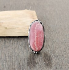 Rhodochrosite Gemstone Ring 925 Sterling Silver Size 7.5 Gift Ring MO3089