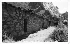 Cliff Dwellings Walnut Canyon National Monument Ar Real Photo