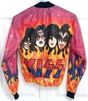 KISS Original Large Youth 1978 Tyvek Jacket with Cuffs Ace Frehley