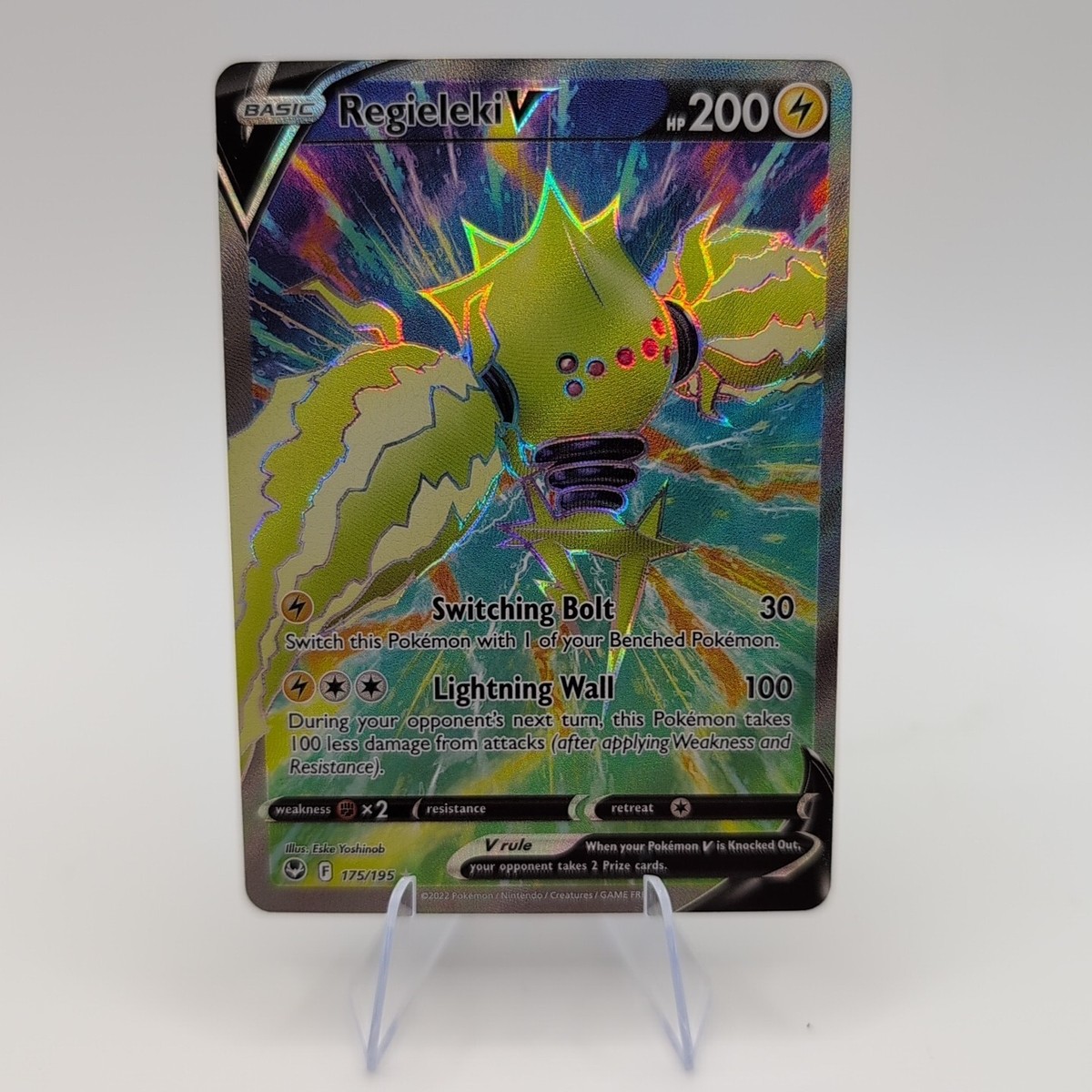 セレビィ V #175 GEM MT 2021 POKEMON Pokemon Regieleki V 175/195 Silver Tempest Sword & Shield FULL ART