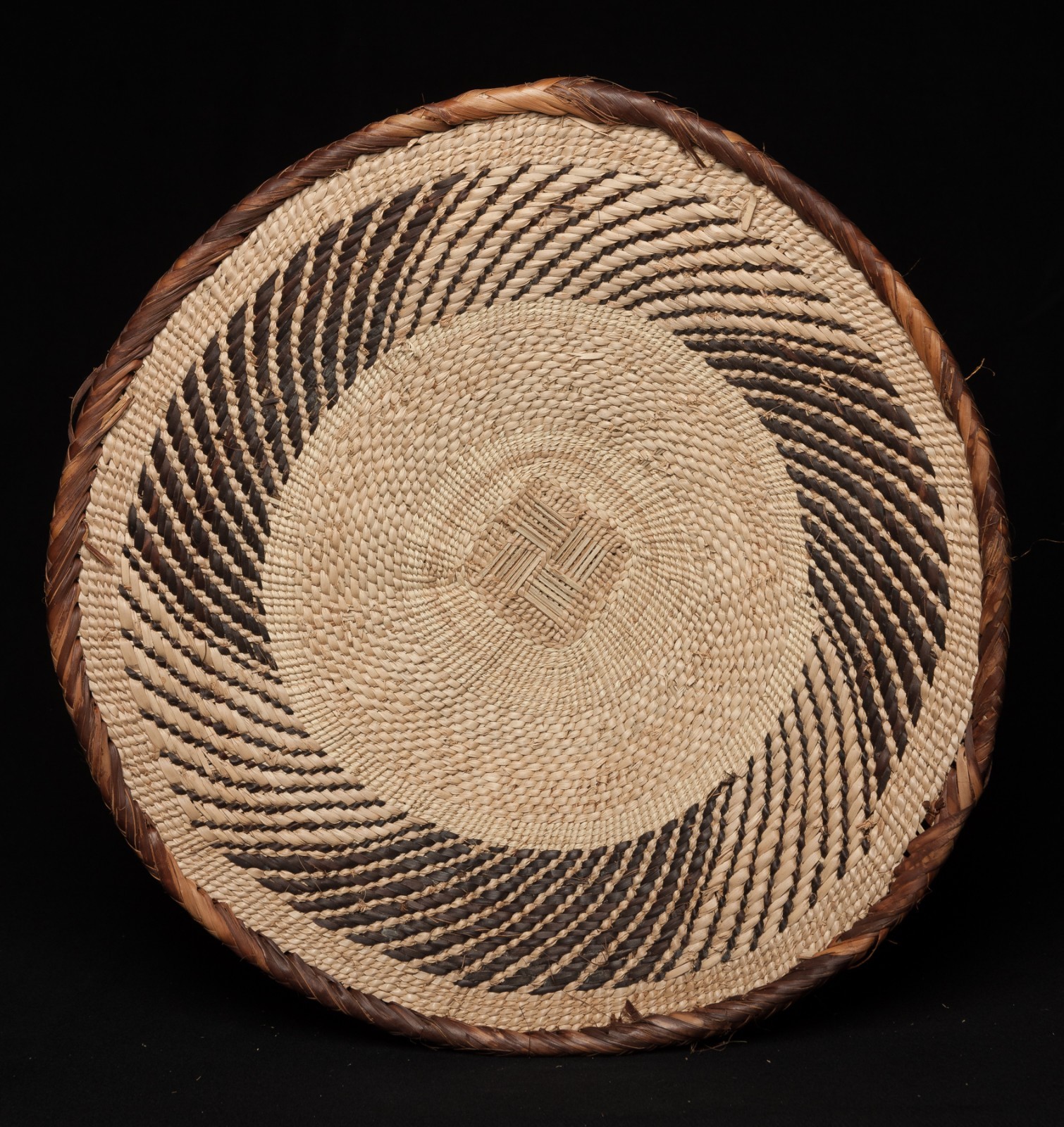Batonga, Winnowing, Basket, 42 cm, Zimbabwe, Zambia, African Baskets