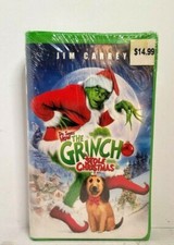 Dr. Seuss How the Grinch Stole Christmas 2000 Jim Carrey VHS Brand New Fast Ship