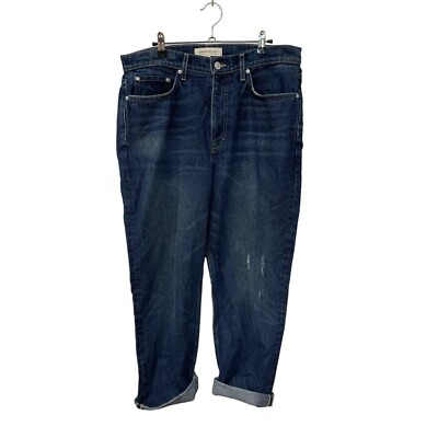 Current Elliot Distressed Straight Leg Jeans Denim Women s Size 30