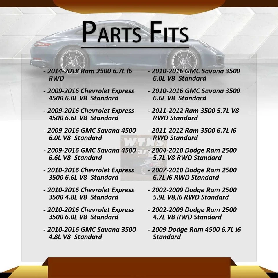 Se adapta a Chevrolet Express 3500 GMB 2010 2011 eje trasero todas las juntas junta universal Foto 2 de 4