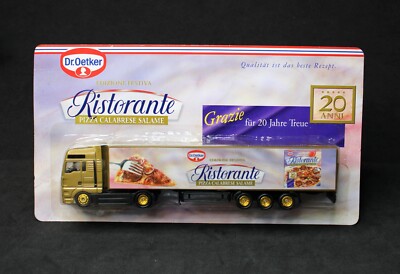 Vtg German Dr Oetker Ristorante 20th Anniversary 7.5'' MAN Container Truck IOP