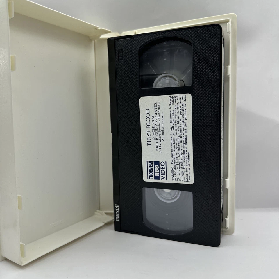 First Blood (VHS) Thorn EMI 1982 Rambo Sylvester Stallone Clamshell RARE VG - Image 4 of 4