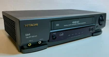 Hitachi VT-MX4410A VCR DA4 4 Head Video Cassette Recorder VHS Player No Remote