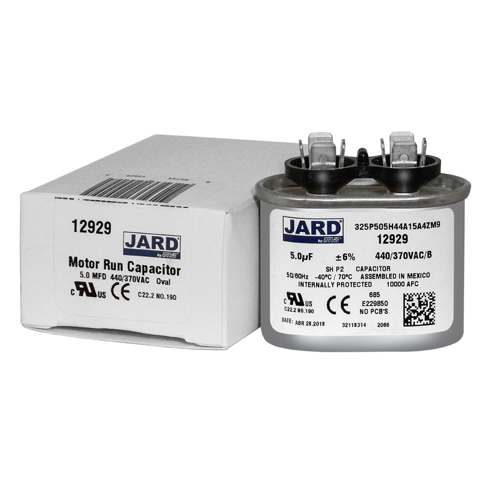 5 mfd Oval JARD Capacitor replaces Titan HD - 440v Heavy Duty Run