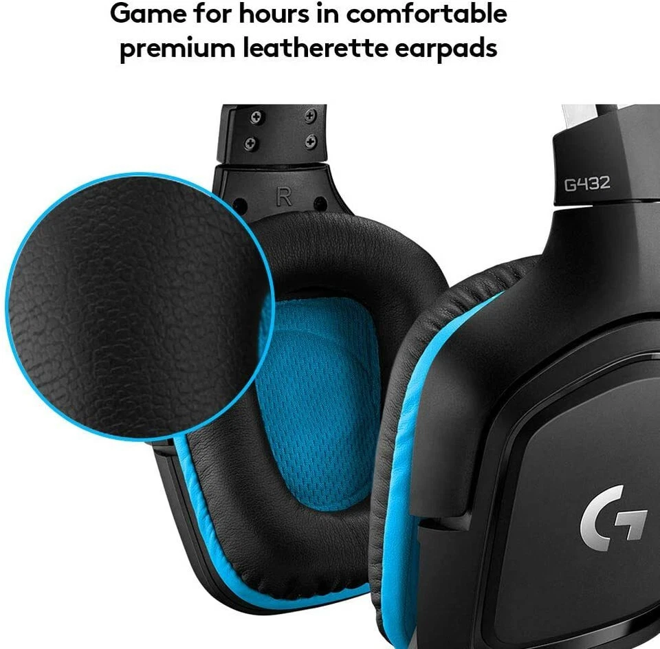 Logitech G432 Gaming-Headset, 7.1 Surround Sound, Kabel, PC/Xbox One/Nintendo SG - Bild 4 von 4