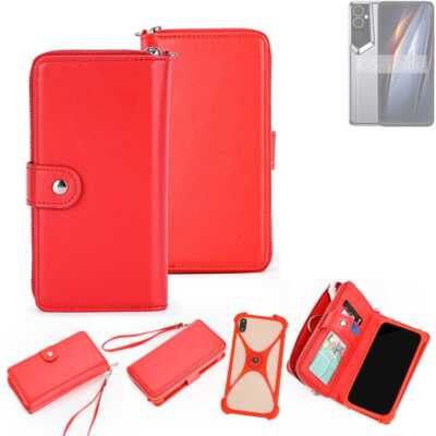 Geldbörse Handyhülle Tecno Pova Neo 2 5G Schutzhülle Etui Wallet Case rot