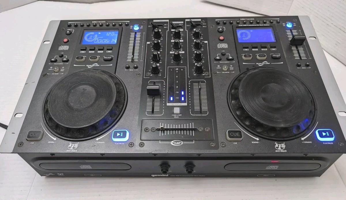 ターンテーブル gemini CDM-3200 Gemini CDM-3200 Dual CD Mixing Console CDM-3200 B&H Photo Video