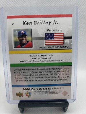 2006 Upper Deck WBC Ken Griffey Jr #2 | eBay