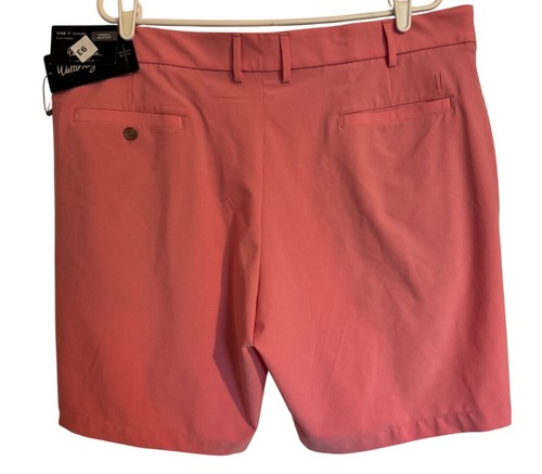 Walter Hagen Flat Front 9” W42 Wrinkle Resistant Shorts Performance Golf NWT $70 - Picture 3 of 8