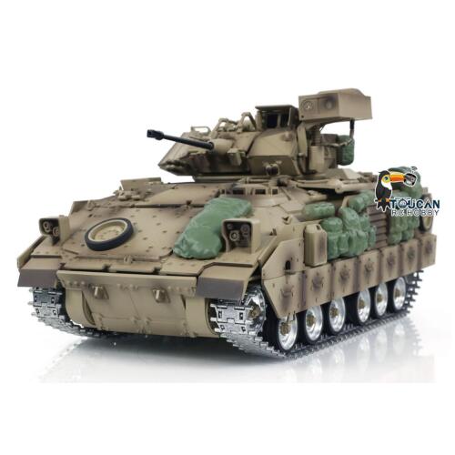 TD 1/16 RC Military Tank M2A2 Bradley Metal Tracks Wheels Infrared Barrel Recoil - Picture 8 of 12