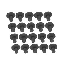 20Pcs 12x8x5mm T Shaped Plug Solid Plug Waterproof Black Silicone Plug