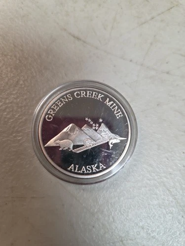 Greens Creek Mine 1oz Silver Round, .999 Fine