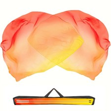 54x54 Worship Flags for Dance Church, Praise Dance Flags for Worship, Silk-li...