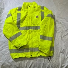 Carhartt Hi Vis Jacket M - NO HOOD - Workwear Biker Punk Trucker Grunge