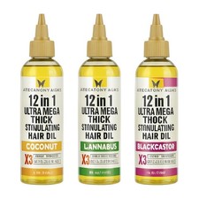 African Anti Aging - 12 in 1 Ultra Mega Thick Stimulating Hair Oil - X3 Triple S