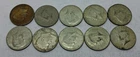 (Lot 26) 1965-69 40% Silver Kennedy Half Dollar Lot Of 10 Halves