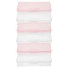 6 Pcs Nail Accessories Storage Tools Organizer Transparent Plastic Boxes for