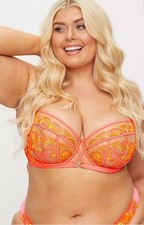 ANN SUMMERS The Passion Underwired Non Padded Plunge Bra in Coral (fmn18-2)