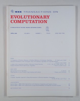 2000 IEEE EVOLUTIONARY COMPUTATION v4#1 machine learning NEURAL NETWORKS search