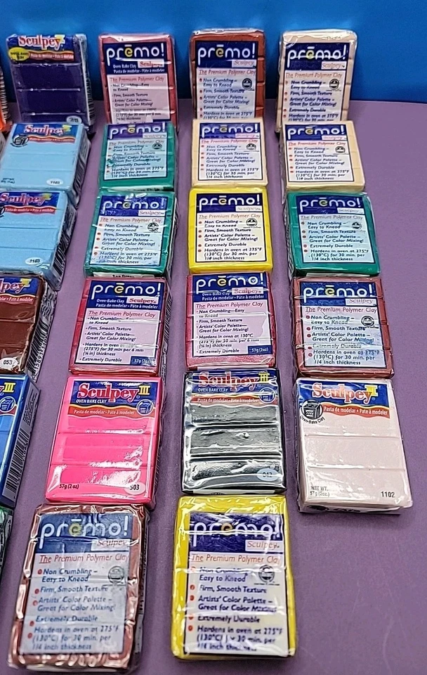 Lot Of 28 Polymer Clay Premo & Sculpey Bars In Various Colors  - Image 2 of 4