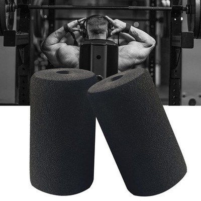 Foot Foam Pads Rollers Black For Weight Gear For Leg Extension Neu