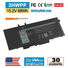 3HWPP Laptop Battery For Dell Latitude 5401 5501 5411 5410 5511 Precision 3541