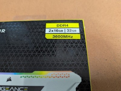 Corsair 32GB (2x16GB) DDR4 3600MHz Vengeance RGB Pro SL Ram
