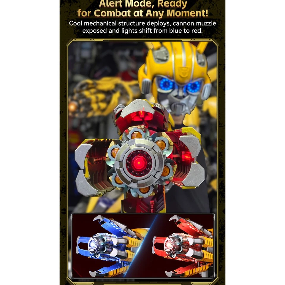 HIPLAY Killerbody Transformers Bumblebee Hand Cannon 1:1 Wearable CosPlay - Image 3 of 4