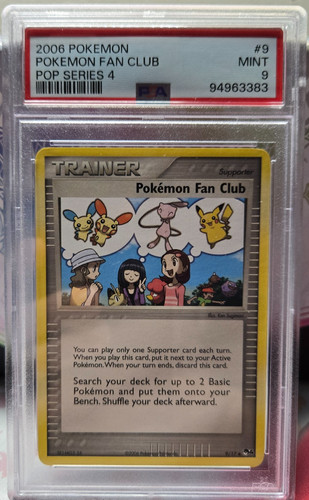 Pokémon Fan Club graded PSA 9 for sale on eBay