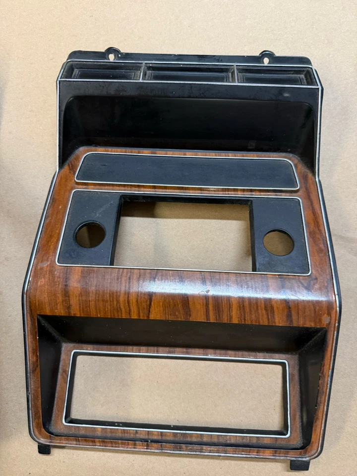 Juego de radio y bisel de tablero para camioneta Ford Bronco 1980-1986 80-86 OEM palo de rosa aire acondicionado Foto 4 de 4