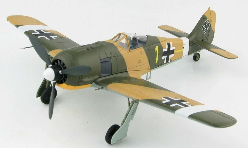 Hobby Master 1:48 Focke-Wulf Fw 190A 6./JG 2 Richthofen Yellow1 Rudorffer HA7425 - Image 4 of 4