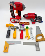 LOT Lanard Craftsman Tuff Tools 16 Pc Set Hammers Nail Gun Saw Drill Squares Set