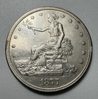 1877-S Trade Dollar AU Silver US Coin San Francisco Mint Type 1 $1