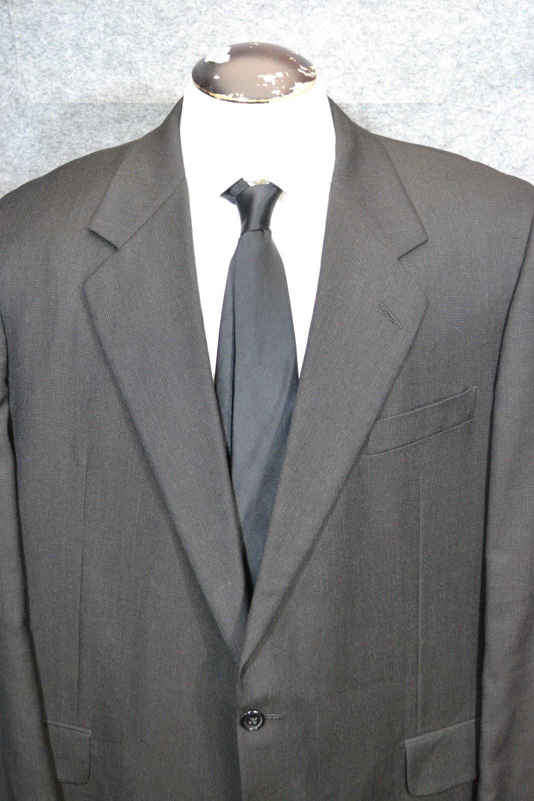 Hickey Freeman, Giacca tuta vintage Hickey Freeman uomo 46L grigio lana Loro Piana Super 120s USA