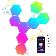 Hexagon LED Wall Panels 8 Pack RGB App Music Sync Lights