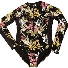 Duluth Trading Women's AKHG Lost Lake Long Sleeve One-Piece Swimsuit Size 16