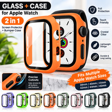 Apple Watch Case with Screen Protector 2in1 Bumper Cover 38 40 41 42 44 45mm
