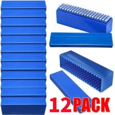 12 Pieces Storage Box Plastic Case for 20 Certified PCGS NGC Slabs Coin Holders